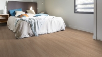 Vinylová podlaha  Gerflor Taralay Libertex 2243 Legend Chestnut v ložnici - vzorkovna Praha